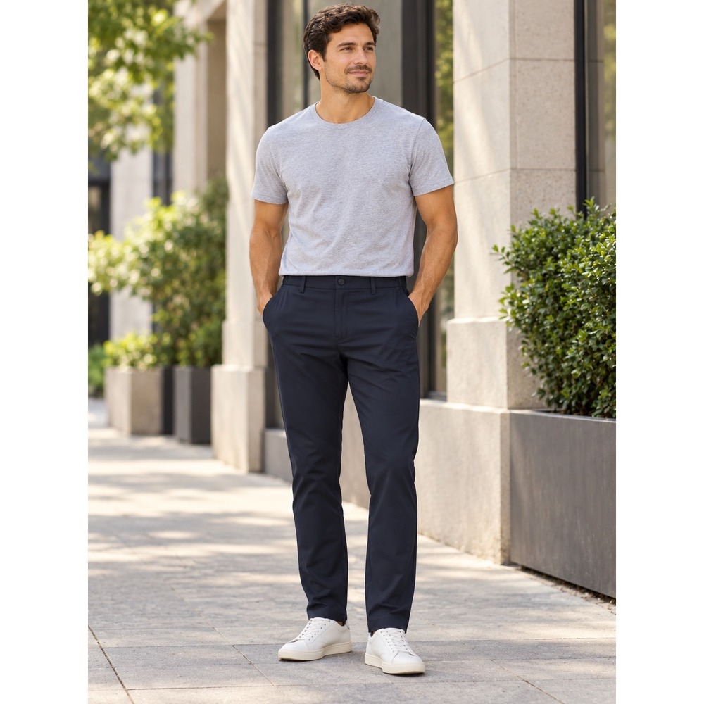 Jack Archer Jetsetter Tech Pants Deep Blue Mens 32x32 Slim Straight Trouser